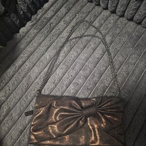 GAP Shimmering Bronze Bow Clutch